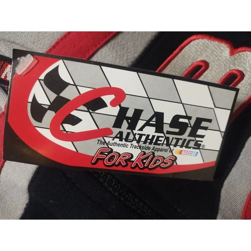 Vintage Dale Earnhardt Zip Up Sweater Youth (5/6) Chase Authentics NASCAR - NWT!